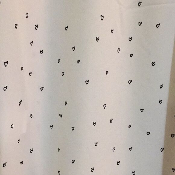 KISMET White 3/4 Sleeve Blouse With Hearts Size Extra Small - Picture 8 of 8